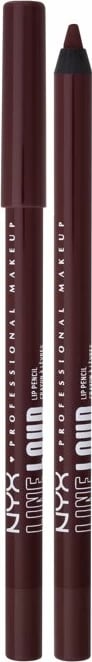 Laps për buzë NYX Professional Makeup Line Loud 35 No Wine Ing për femra ngjyrë kafe 1,2g