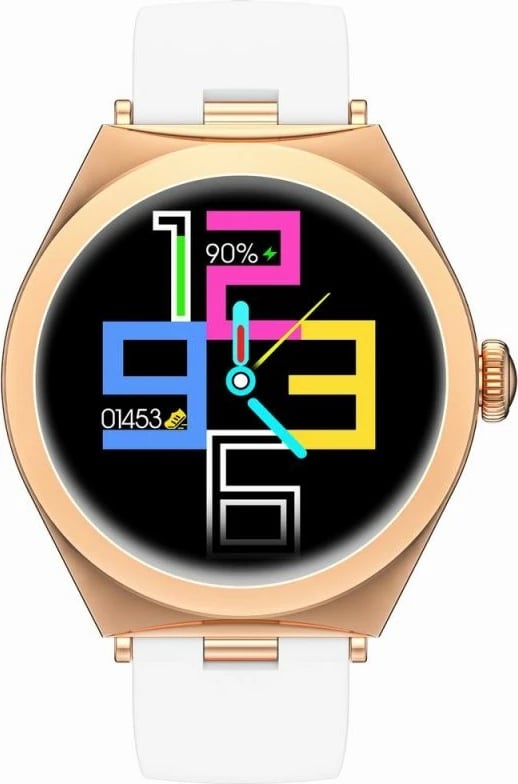 Smartwatch Gravity për femra, rozë e bardhë