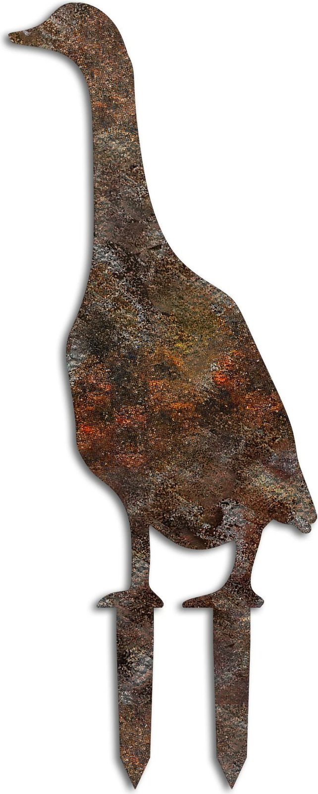 Objekt dekorativ për kopsht, formë patë, Aberto Design, multingjyrësh, 65x26cm