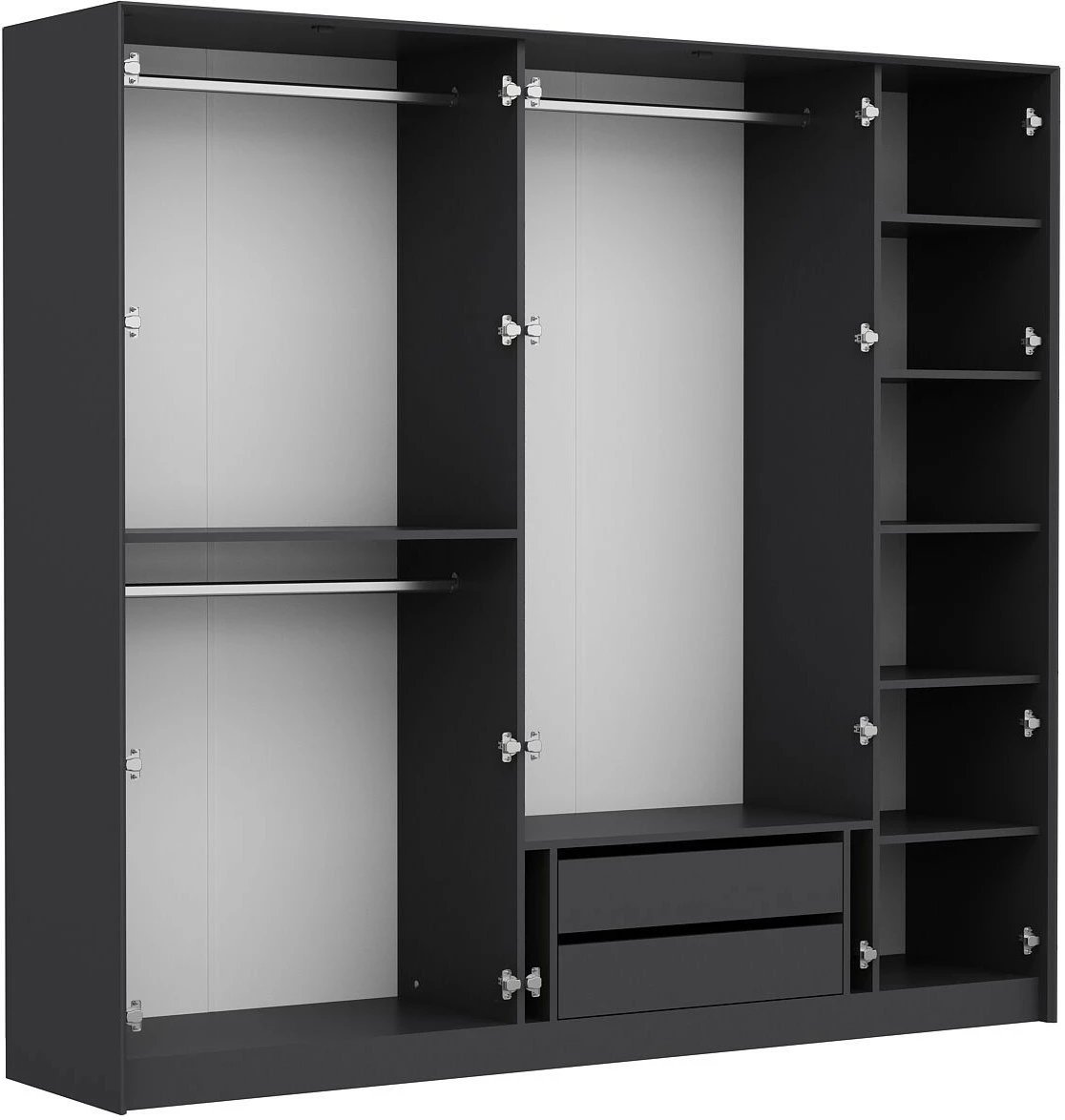 Dollap rrobash Anthracite, Skye Decor, Kate Luxe, 228x210x52cm