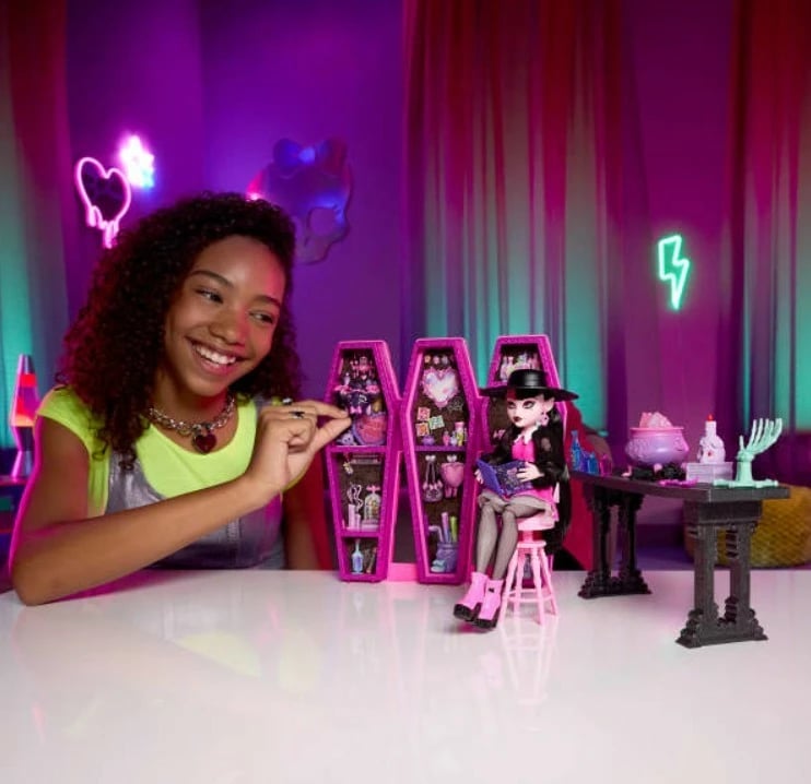 Set aksesorësh Monster High Draculaura Secret Elixir Room, Mattel, JBF15, Rozë/Vjollcë/E zezë