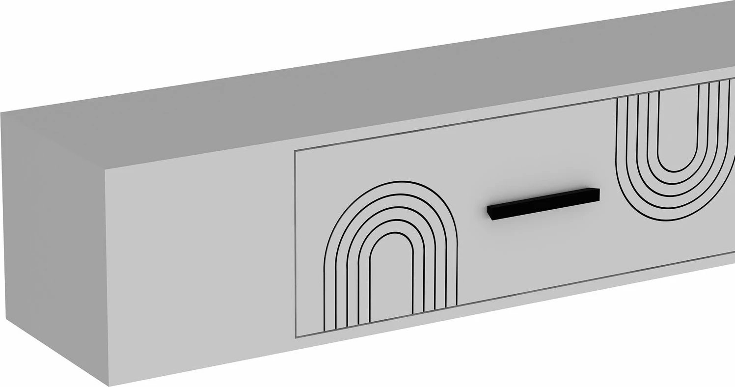 Komodë TV Skye Decor, Kodaks L2, e bardhë