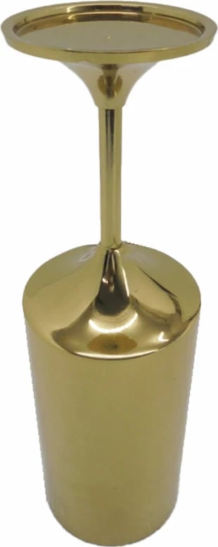 Mbajtëse qirinjsh ARIA, alumin, ngjyrë ari, 10x10x33 cm