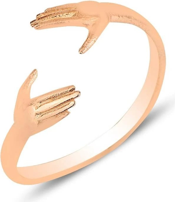 Unazë argjendi Jumeon, ngjyrë ari rozë, SGTL12159