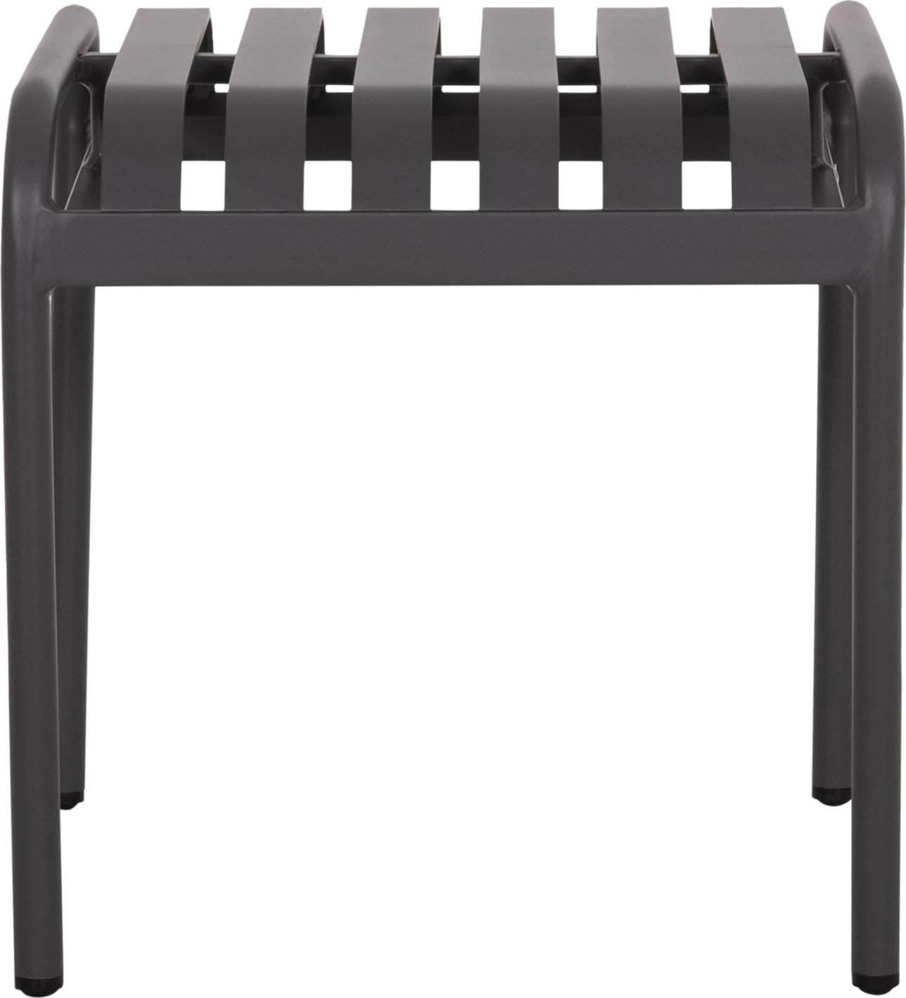 Stool i shkurtër alumini RACHEL, ngjyrë gri, FH6340.01, 45x45x46cm