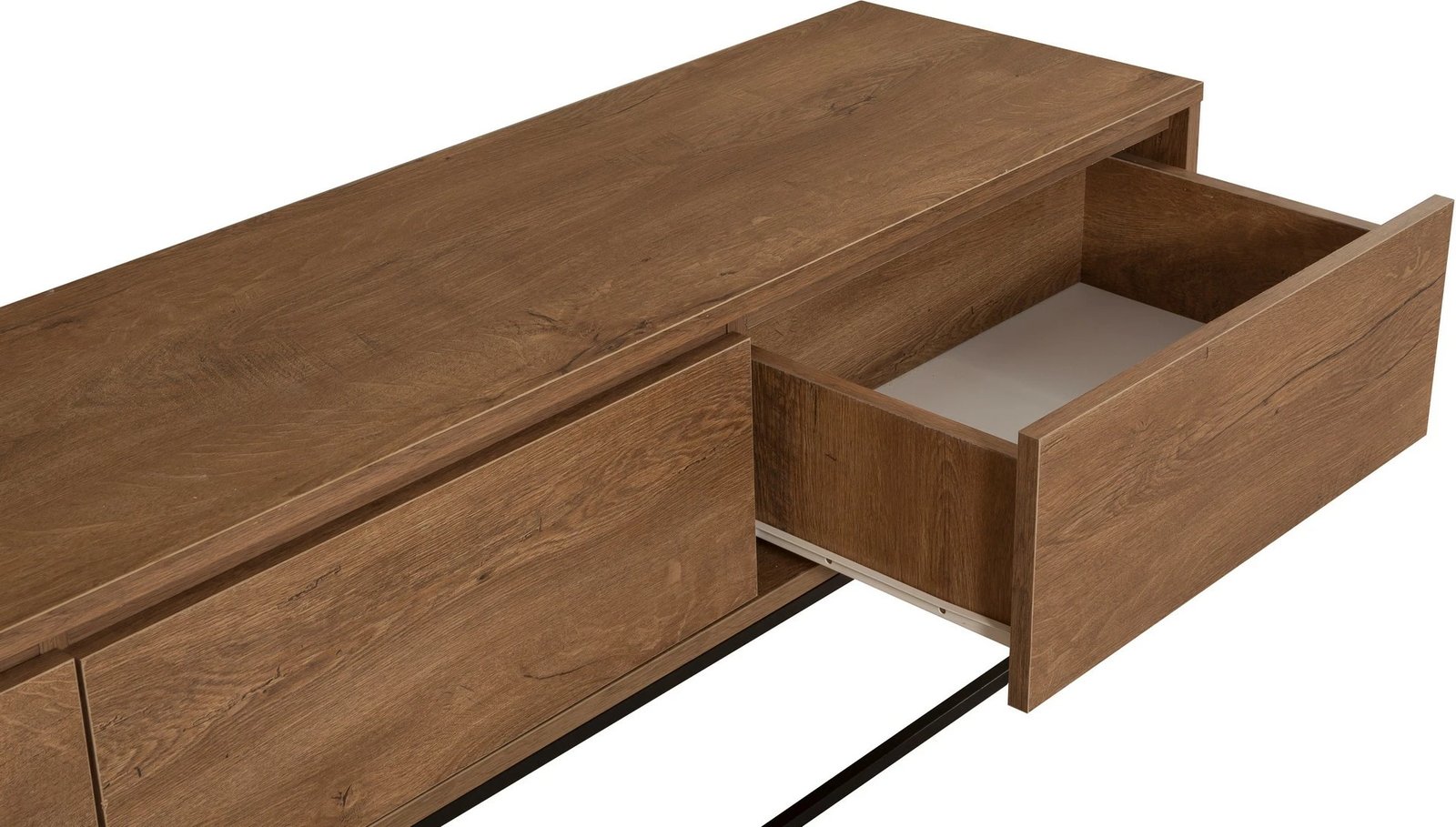 Komodë për TV Skye Decor, Milo 180, ngjyrë arre dhe e zezë