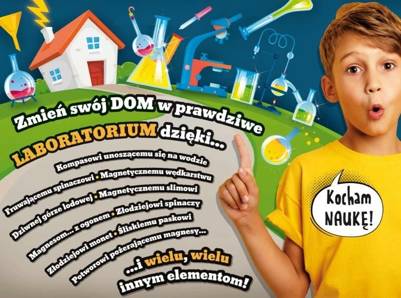 Set shkencor për magnetizëm, Lisciani, 304-PL97517, 50+ eksperimente, 8+ vjeç