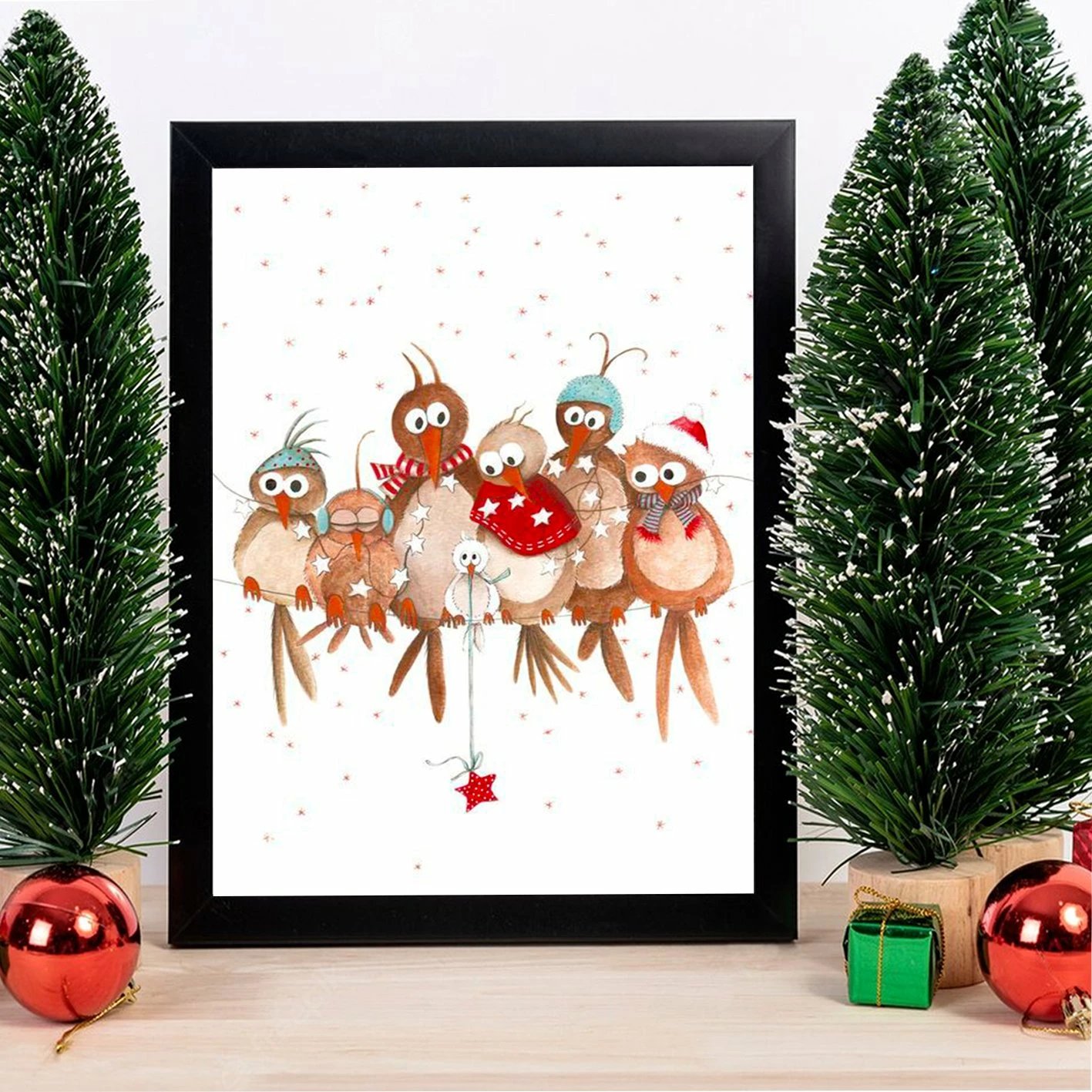 Pikturë dekorative me kornizë, MDF, shumëngjyrëshe, Wallity, SC7436501393304