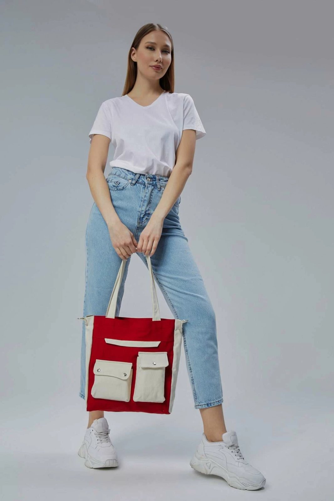 Çantë tote Zoozie Bags, e kuqe, 2354