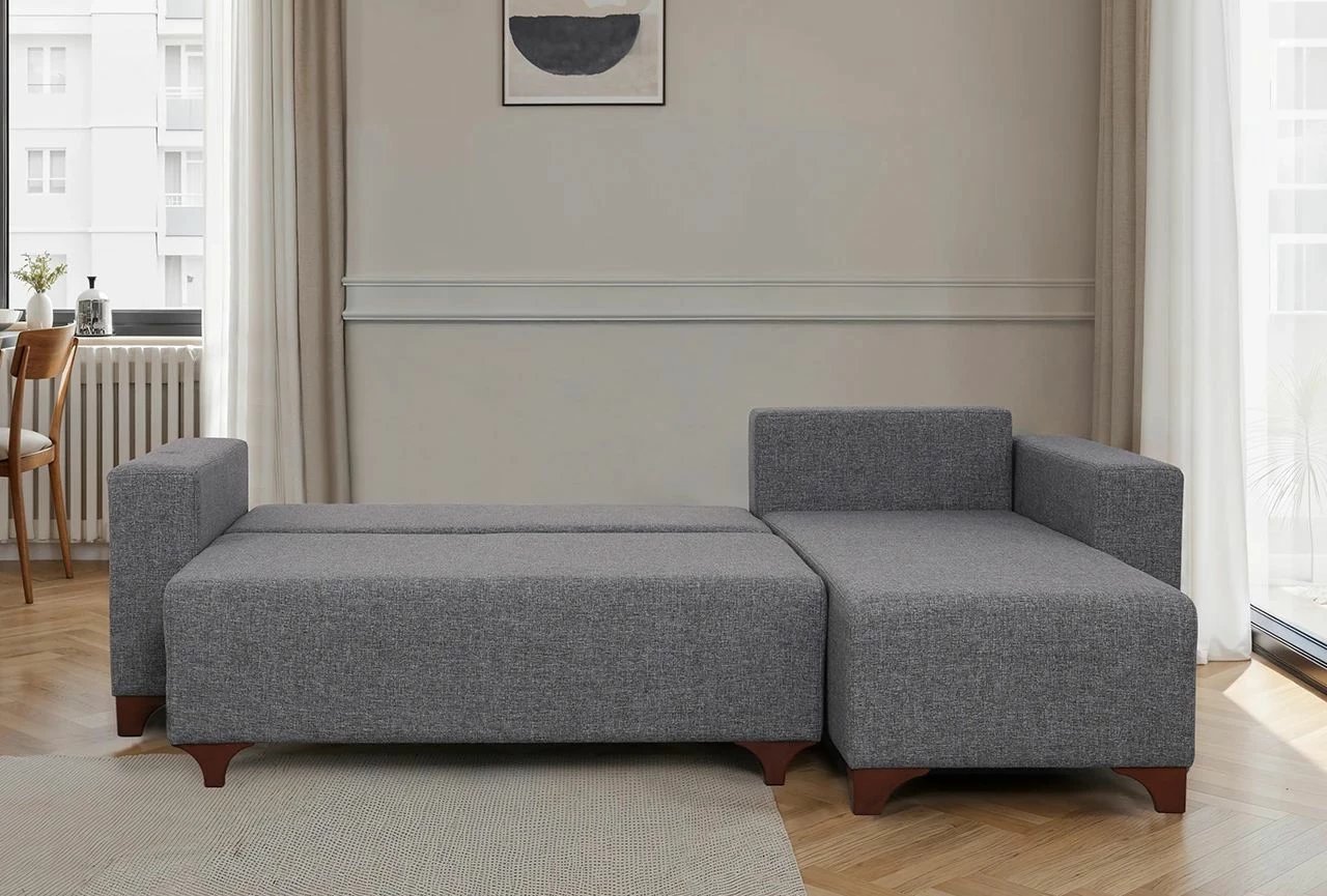 Kënd-sofë krevati Tloft Mini, ngjyrë gri, Atelier del Sofa