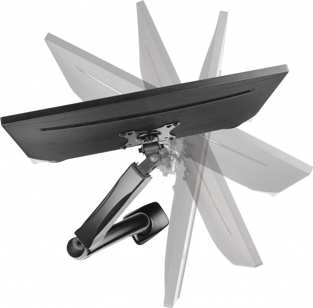 Mbajtëse monitori IcyBox IB-MS303-T për tavolinë, deri 32", e zezë Mbajtëse monitori IcyBox IB-MS303-T për tavolinë, deri 32", e zezë