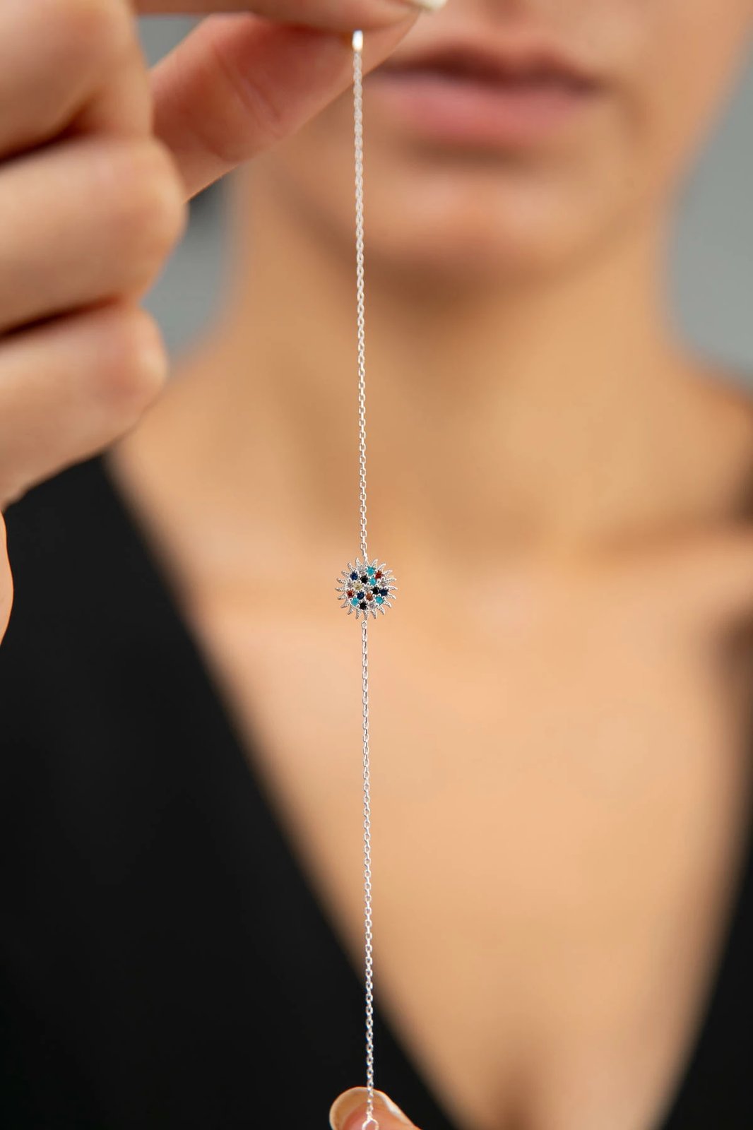 Byzylyk argjendi Elika Silver, shumëngjyrësh, FA182381