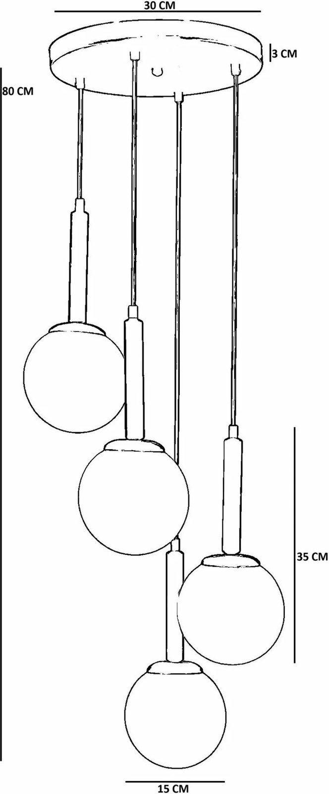 Llambë tavani Opviq, ngjyrë mjaltë dhe lis, 9072-4