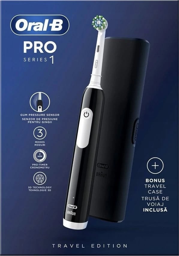 Furçë dhëmbësh elektrike Braun Oral-B PRO1, e zezë