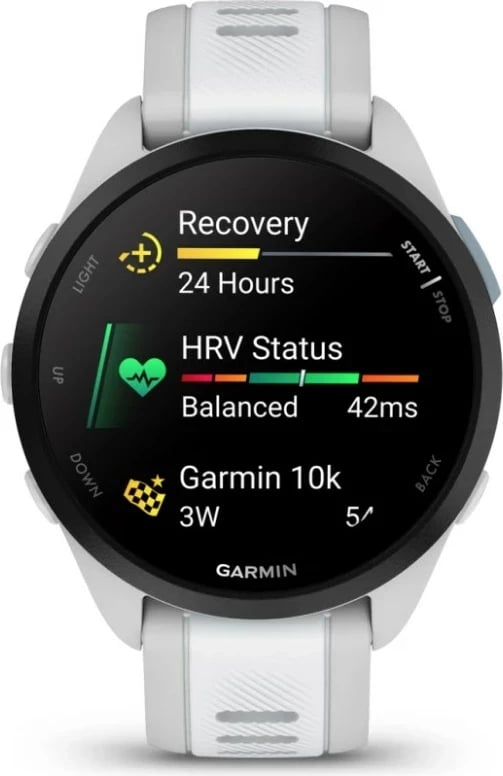 Smartwatch Garmin Forerunner 165, 1.2" AMOLED, GPS, Silver
