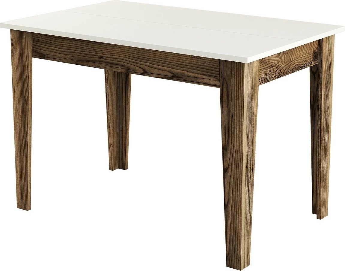 Tavolinë kuzhine Hanah Home, Kiev 508, ngjyrë arre dhe krem