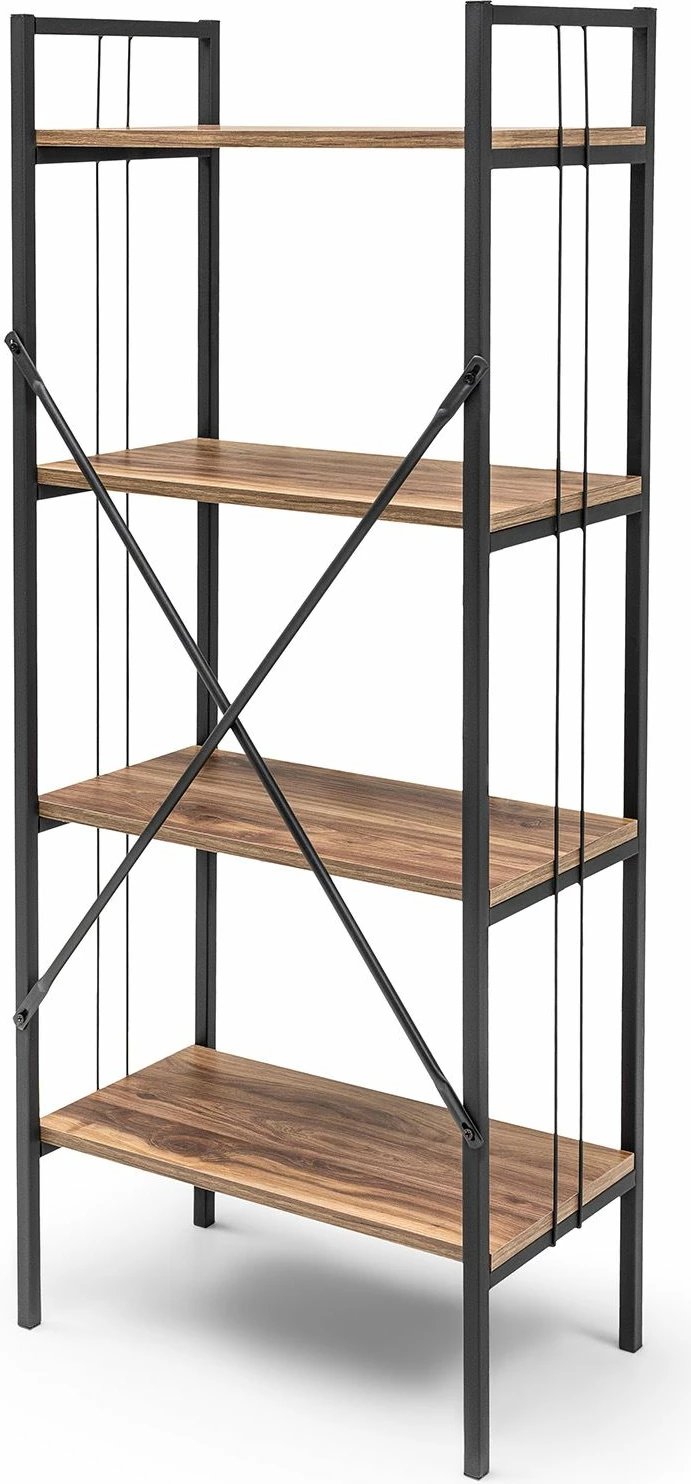 Raft librash Skye Decor, ngjyrë lis dhe gri, Ggmbtlktp001