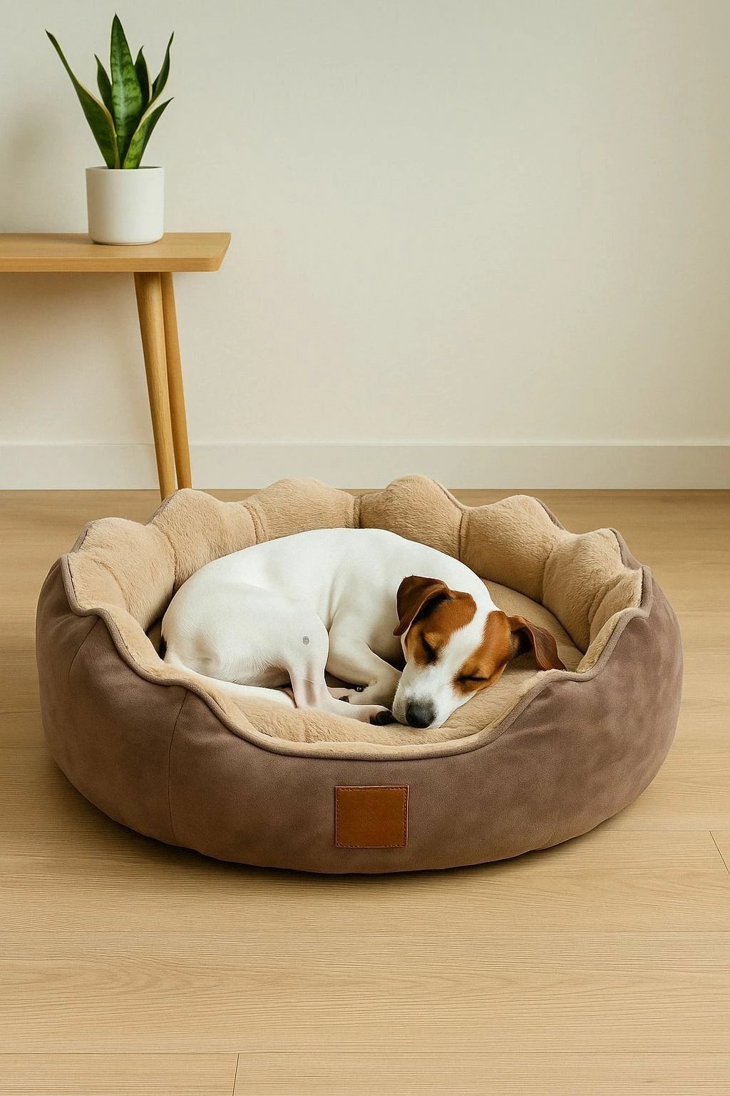 Shtrat për qen Elsa, mesatar, ngjyrë kafe, Paws & Whiskers