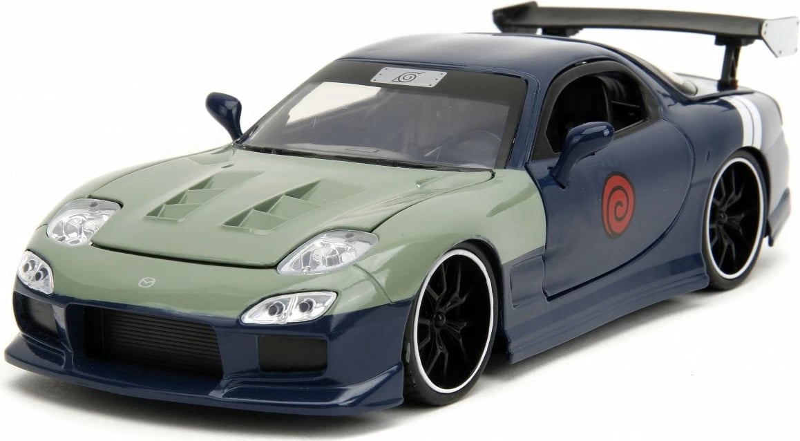Makine model Jada Toys Mazda RX-7 1:24 me figurë Kakashi Hatake, Naruto Shippuden, Jeshile/Kaltër Makine model Jada Toys Mazda RX-7 1:24 me figurë Kakashi Hatake, Naruto Shippuden, Jeshile/Kaltër