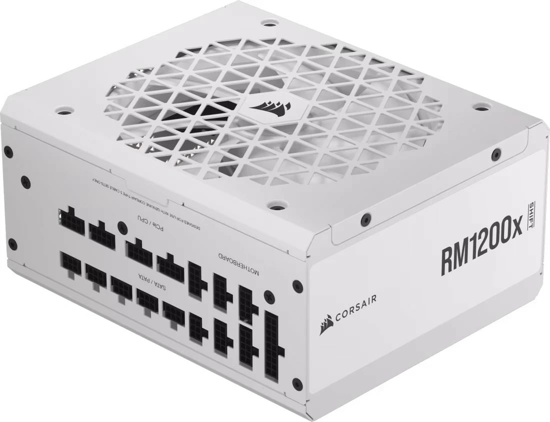Kasë furnizimi Corsair RM1200X SHIFT, 1200 W, modulare, e bardhë