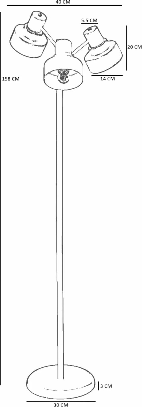 Llambë dyshemeje, ngjyrë e kuqe, Opviq, 8946-6