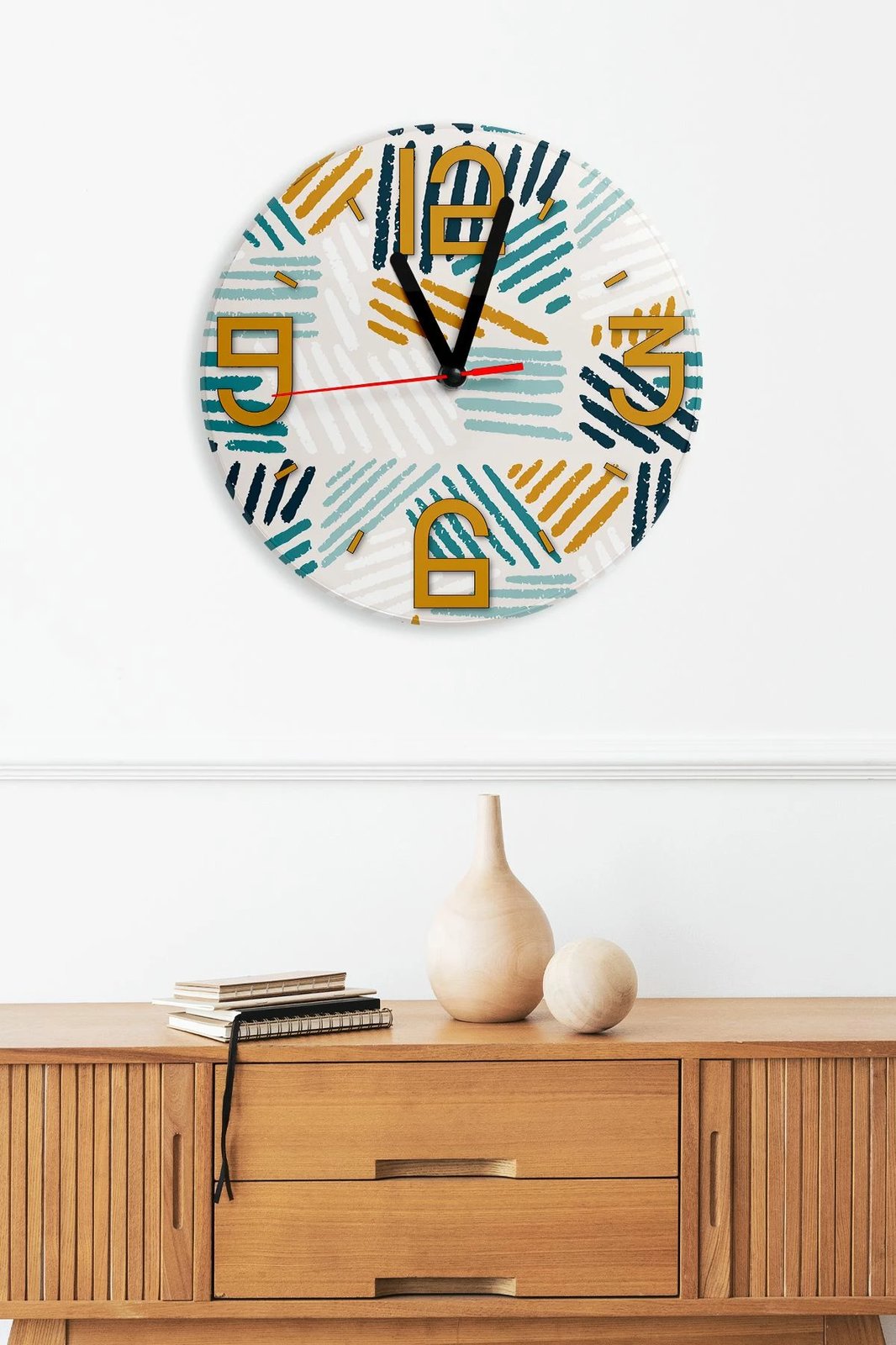 Orë dekorative MDF, Wallity, Artavessa3Dclock22, shumëngjyrëshe
