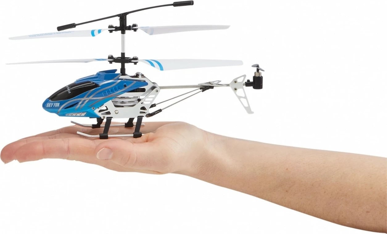 Helikopter me telekomandë Revell RC Sky Fun, 18.5 cm, i zi/blu/gri