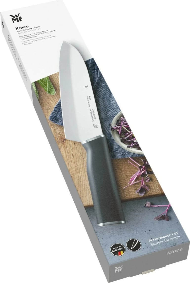 Thikë kuzhine WMF Kineo Santoku 31 cm, e zezë Thikë kuzhine WMF Kineo Santoku 31 cm, e zezë