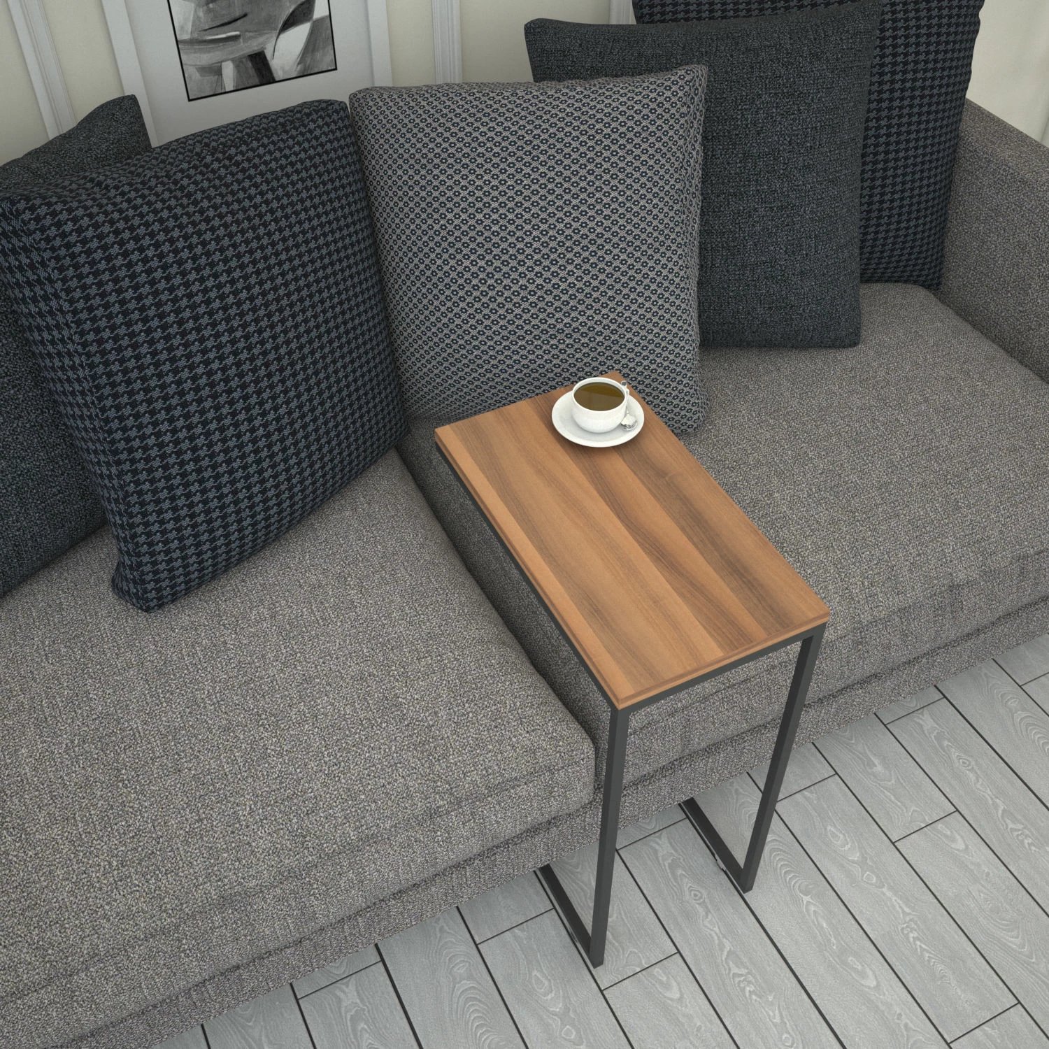 Tavolinë anësore Hanah Home, Callen, ngjyrë arre