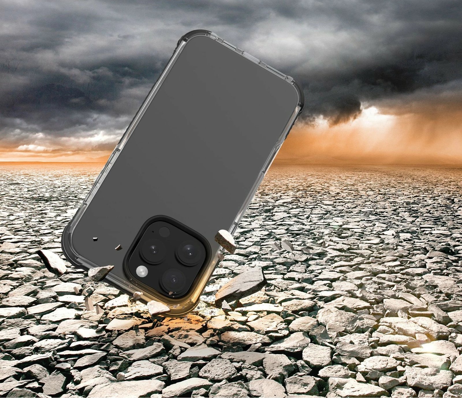 Mbështjellës Cellularline Tetra Force Strong Guard për iPhone 16 Pro, 6.3", e zezë