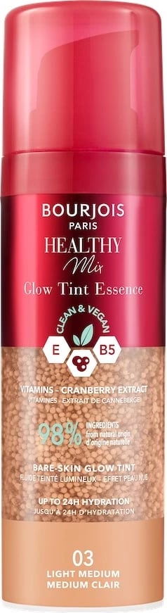 Essence për fytyrë Bourjois Healthy Mix Glow Tint Essence 03 Light Medium për femra, 30ml