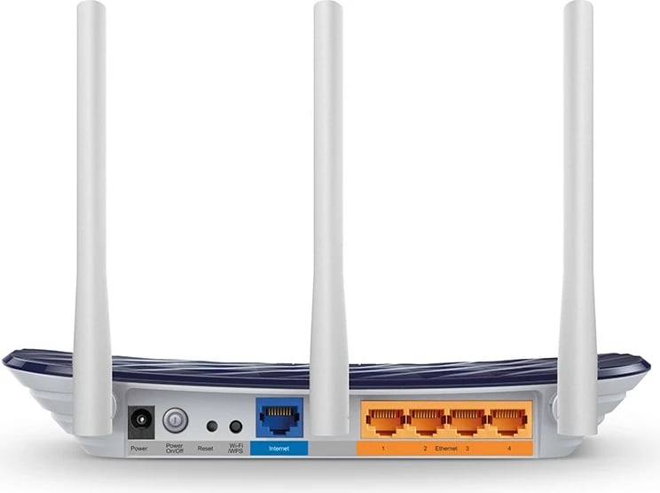 Ruter TP-LINK Archer C20 AC750, 1 WAN, 4 LAN, Dual-Band, Gri/Navy blue