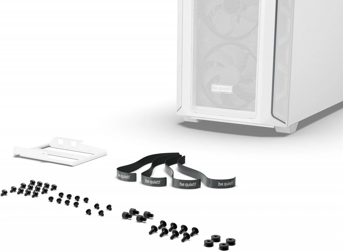 Kasë, be quiet!, Shadow Base 800 FX BGW64, Midi Tower ATX/E-ATX me ARGB, 4x 140mm fan, xham i kalitur, USB-C, e bardhë