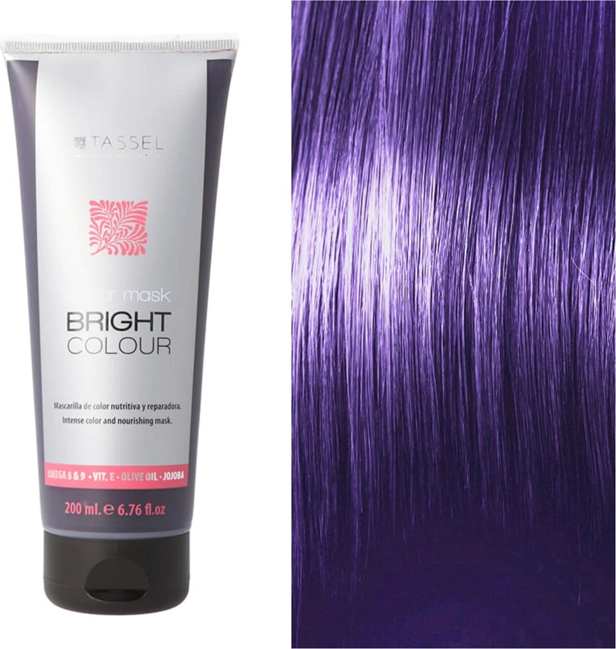 Maskë për flokë me ngjyrë Eurostil Bright Colour unisex vjollcë 1 copë 200ml