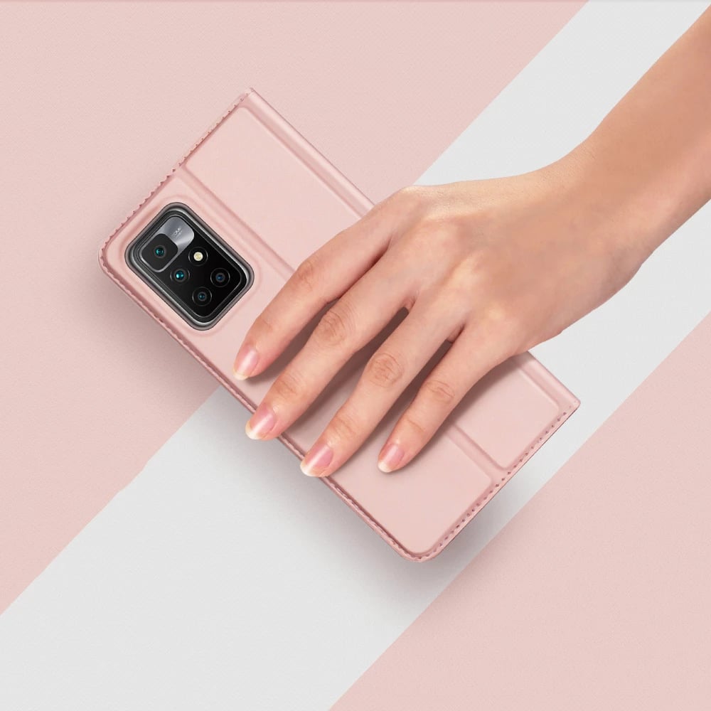 Mbështjellës Dux Ducis Skin Pro për Xiaomi Redmi 10, me kapak, me mbajtëse kartelash, Gold Mbështjellës Dux Ducis Skin Pro për Xiaomi Redmi 10, me kapak, me mbajtëse kartelash, Gold