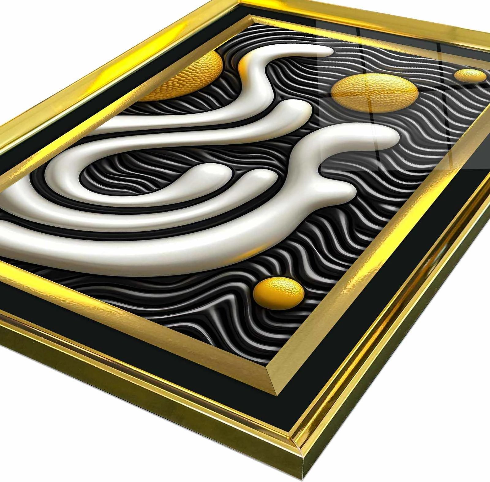 Pikturë dekorative me kornizë, shumëngjyrëshe, Wallity, 4363Kromaltınct - 005, 43x65cm