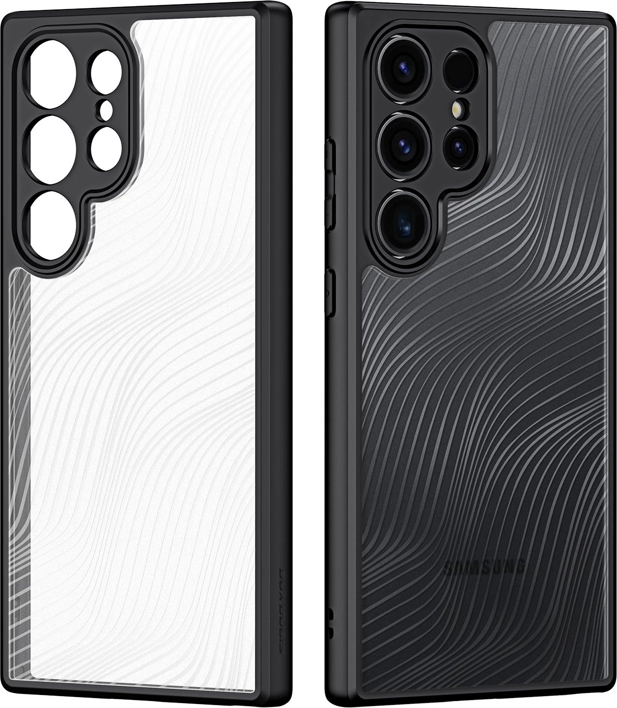 Mbështjellës Dux Ducis Aimo për Samsung Galaxy S24 Ultra, e zezë