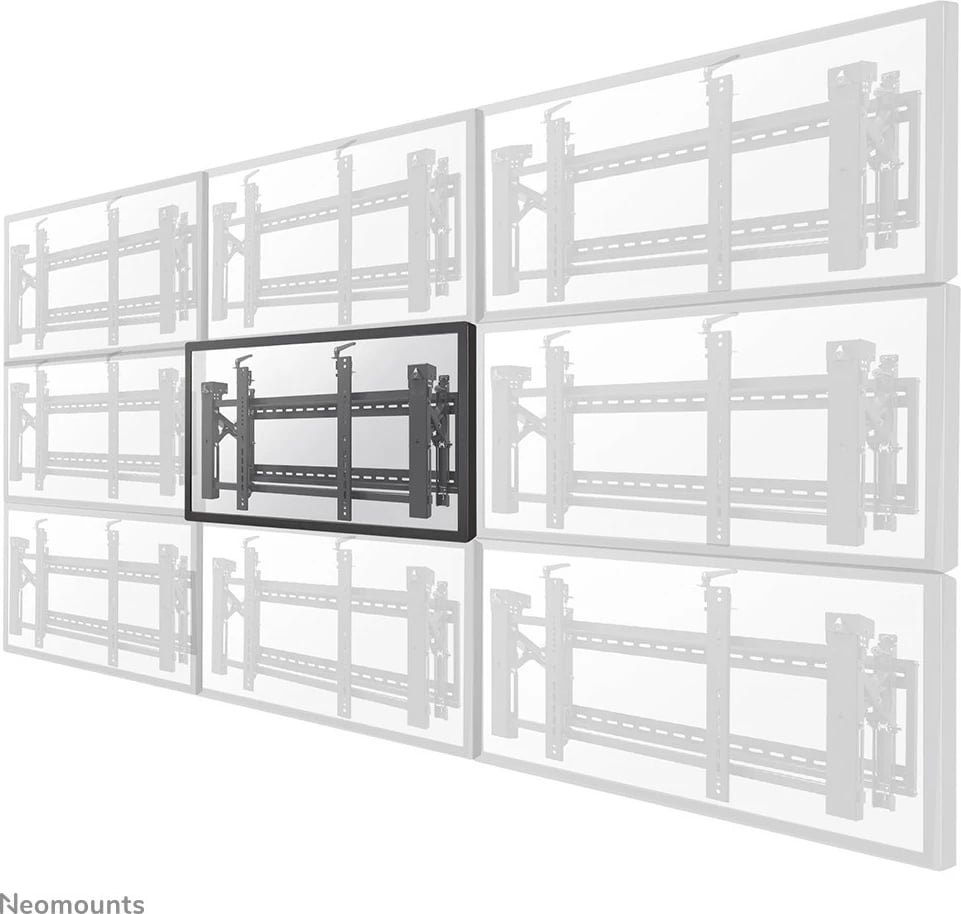 Mbajtës muri për videowall Newstar LED-VW2000BLACK, 32-75 inç, pop-out, 70 kg, i zi