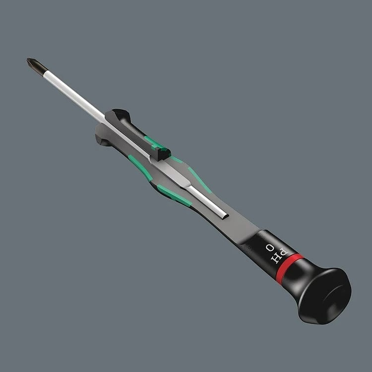 Set kaçavidash manuale Wera 05073675001, 8 copë, me dorezë plastike, në kuti, Jeshile/Zi
