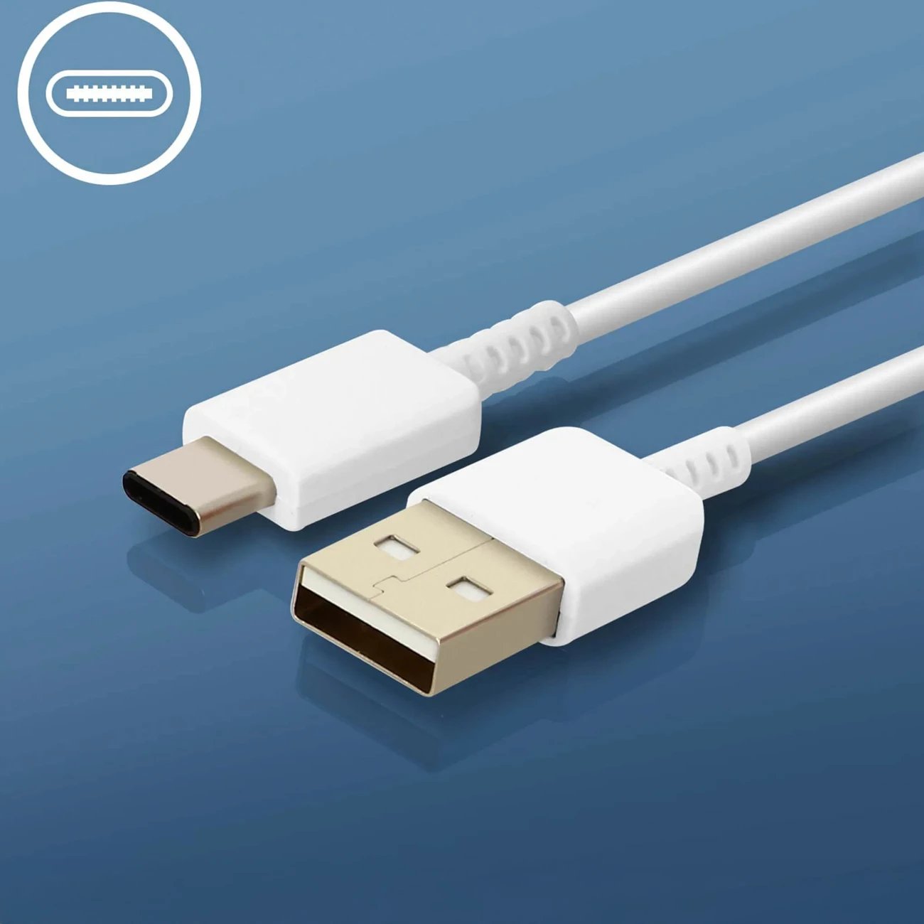 Karikues muri Samsung EP-TA200EWE me kabllo USB-A në USB-C 1m, 15W, Bardhë