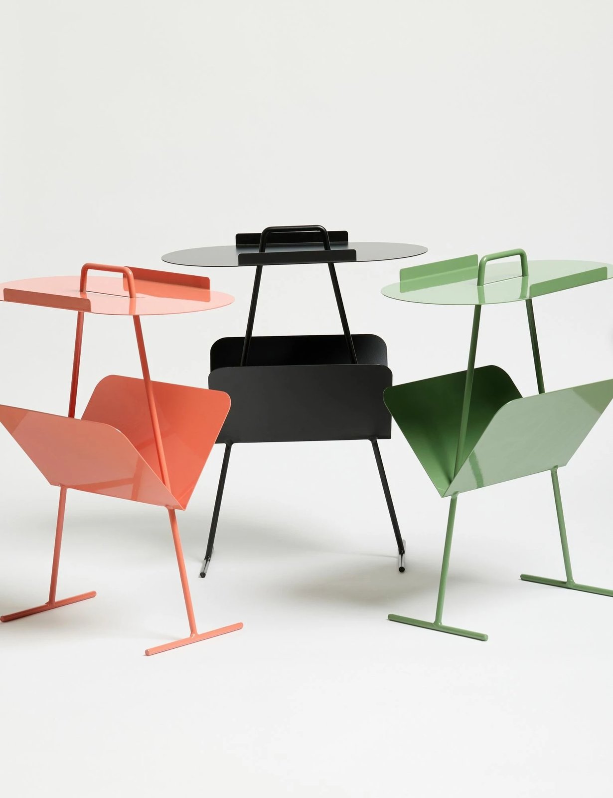 Tavolinë anësore Skye Decor, ngjyrë salmon