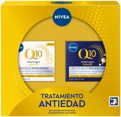 Set krem fytyre kundër rrudhave Nivea Q10 Dia Noche unisex 2x50ml Set krem fytyre kundër rrudhave Nivea Q10 Dia Noche unisex 2x50ml