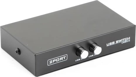 Switch USB për printer 2-nga-1, Gembird DSU-21, 2x USB Type-B në 1x USB Type-A, e zezë