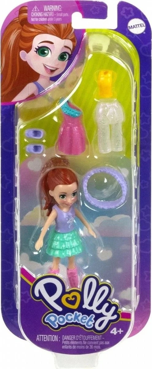 Set lodrash Polly Pocket Mattel HNF50/HKV82, me aksesorë, për vajza