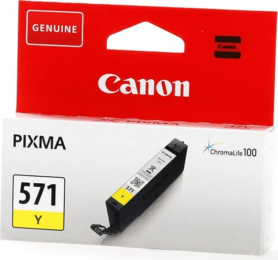 Fishek boje, Canon, CLI-571Y (0388C001), 6.5 ml, standard, verdhë