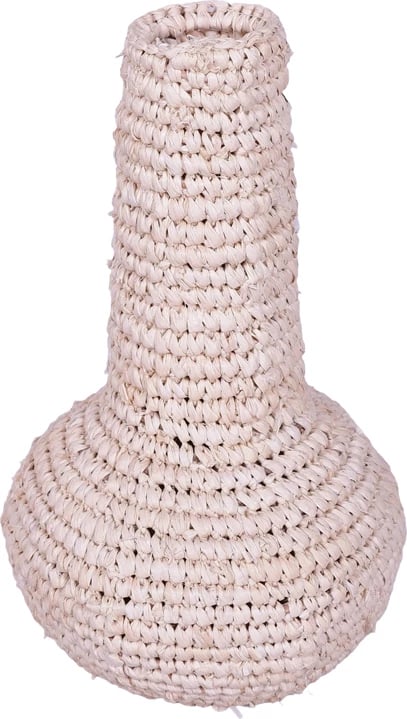 Vazo sisal Inart, ngjyrë natyrale, D18x30cm