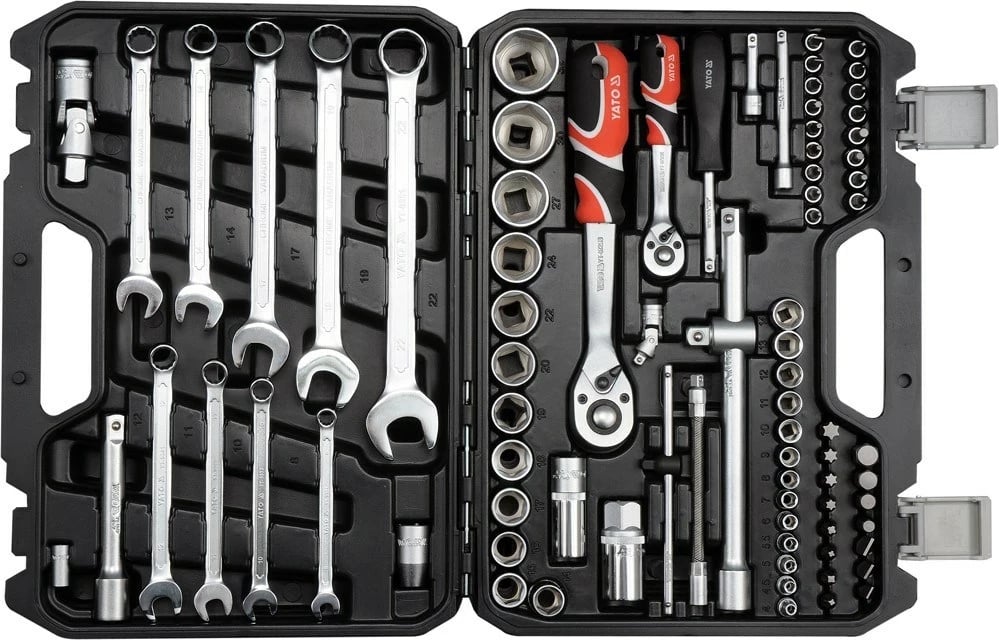 Set çelësash Yato YT-12691, 82 copë, Krom