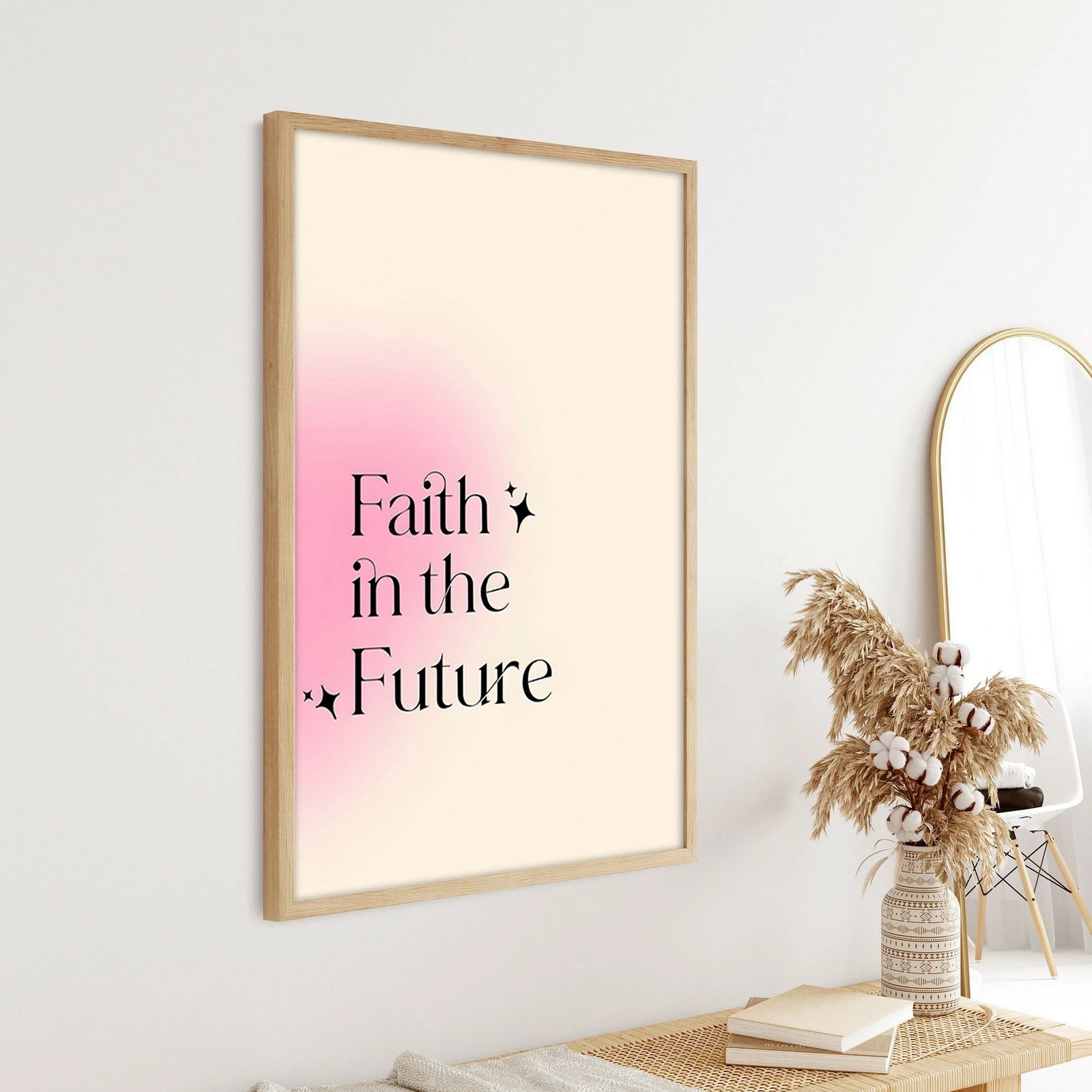 Pikturë dekorative me kornizë, MDF, Wallity, Huhu287, 50x35cm