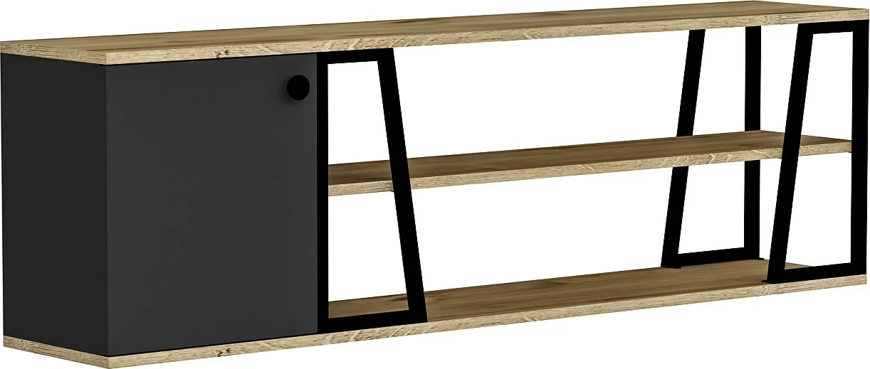 Komodë TV Hanah Home, Lissa Dolapli, e zezë, sapphire