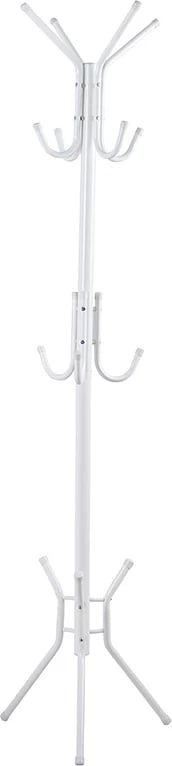 Stendë për pallto Piero, metalike, e bardhë, 44x181cm